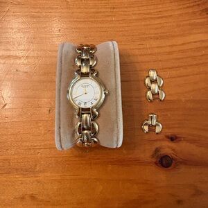 Raymond Weil Swiss made Ladies watch 18 karate electroplated Gold 5355 WR